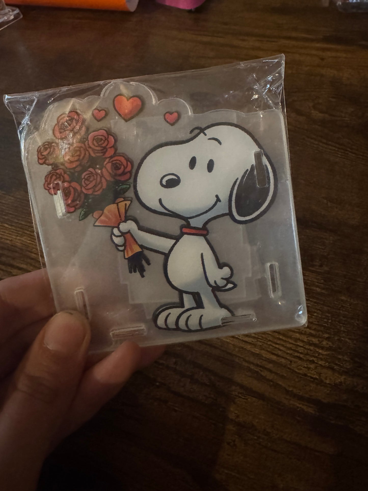 Snoopy Roses Pen Holder