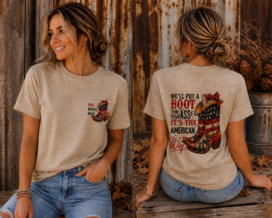 Boots t shirt