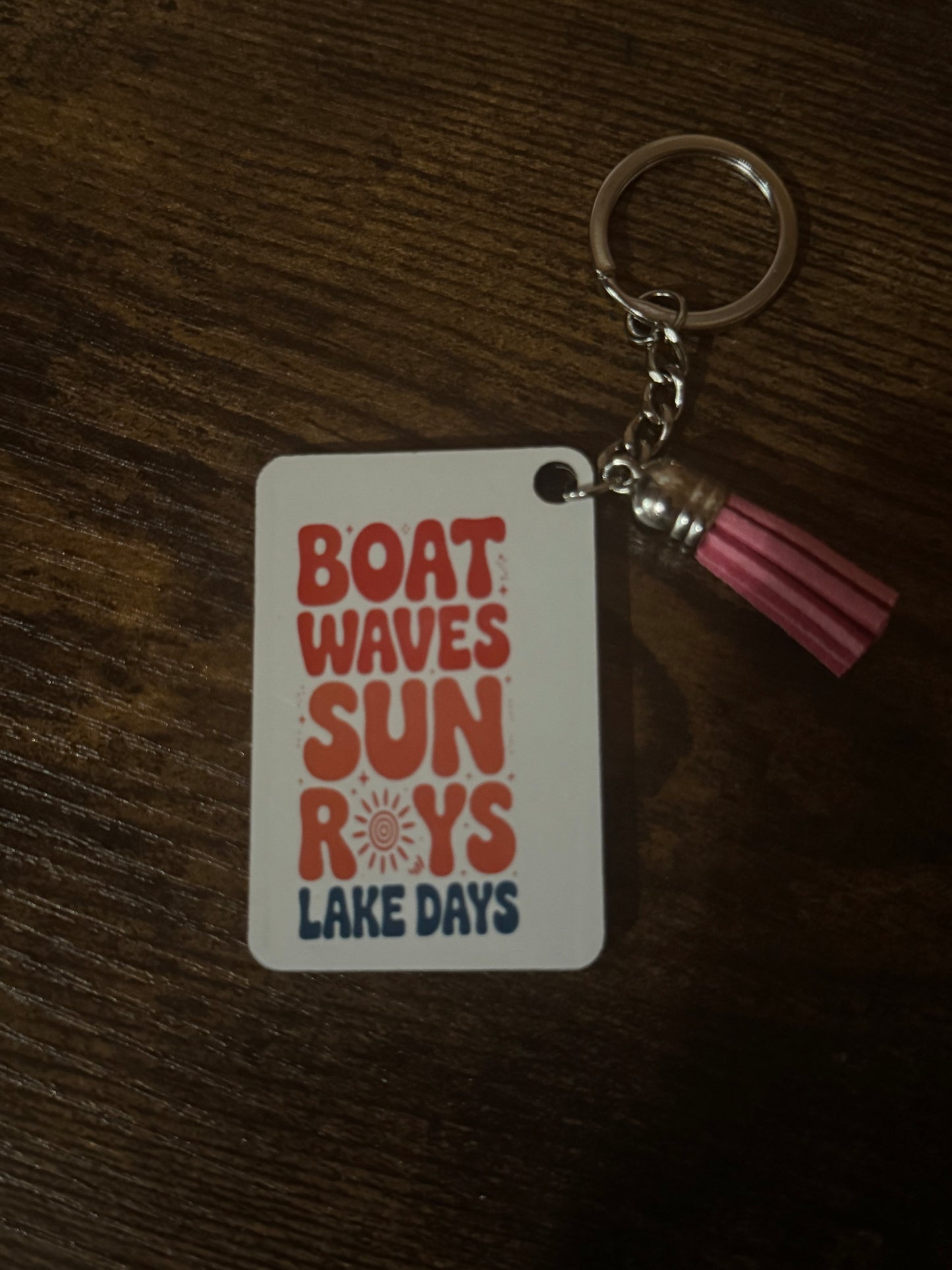 Boat Waves Keychain