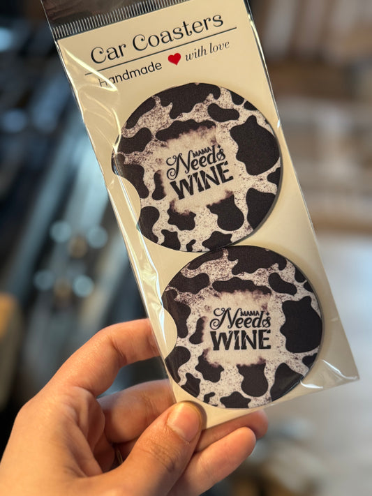Mama Needs Wine Coaster