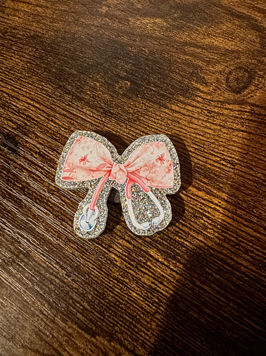 Pink Bow Magnet
