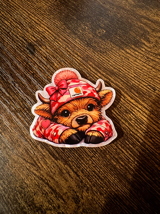 Pink Cow Magnet