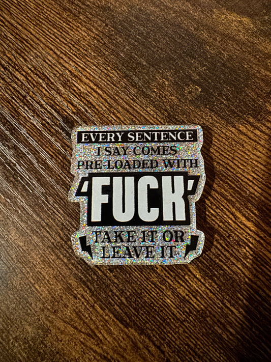 F Sentence Magnet