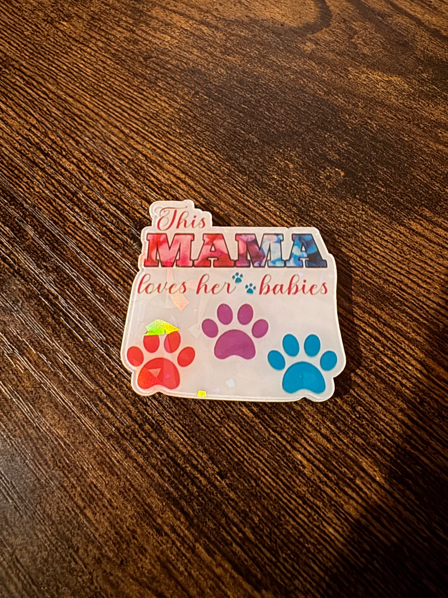 Paw Print Mama Magnet