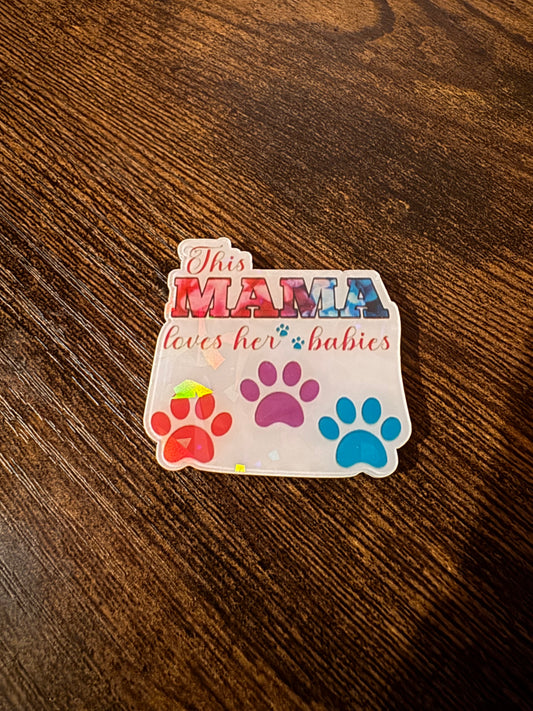Paw Print Mama Magnet