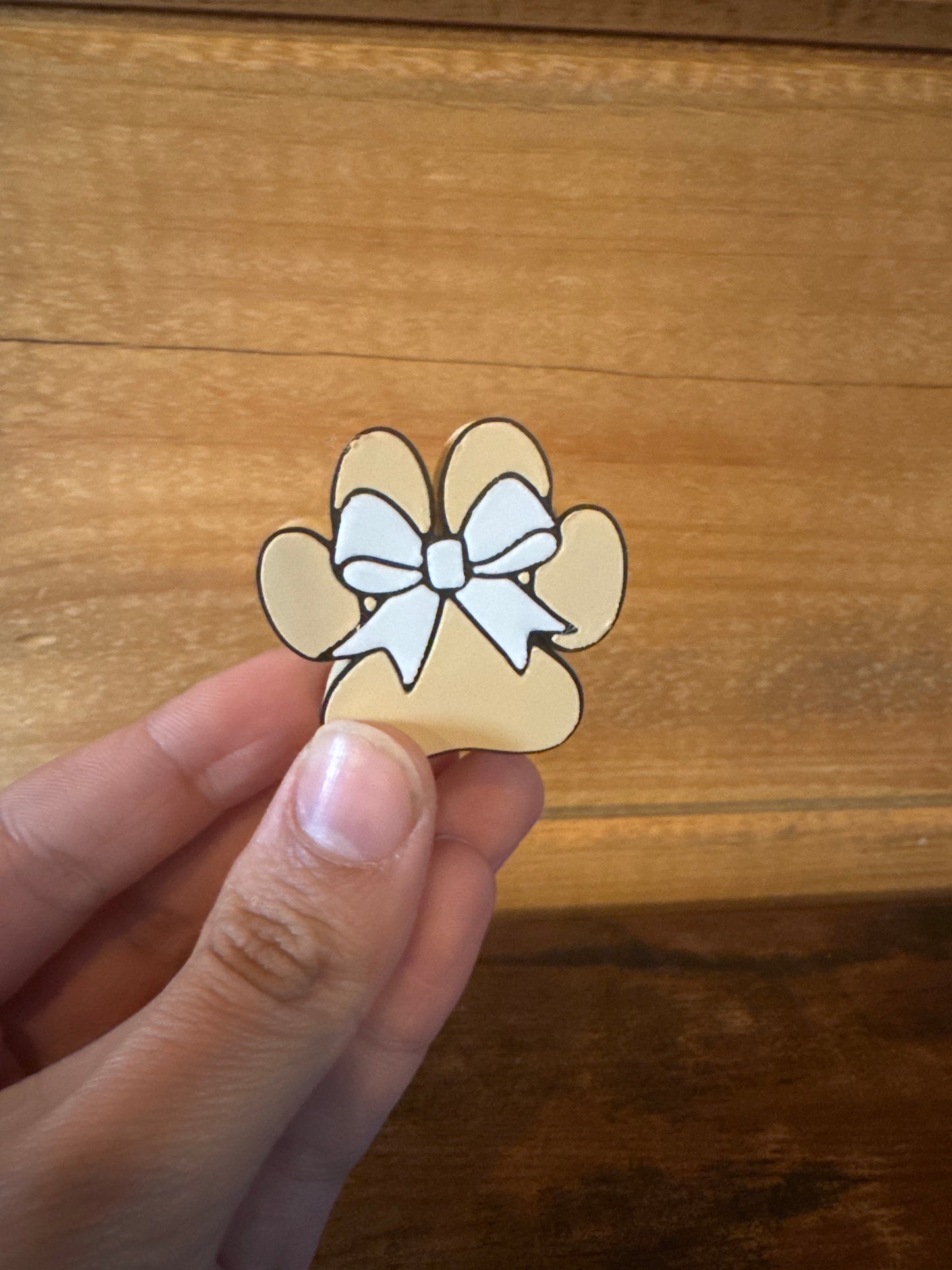 Paw print straw topper