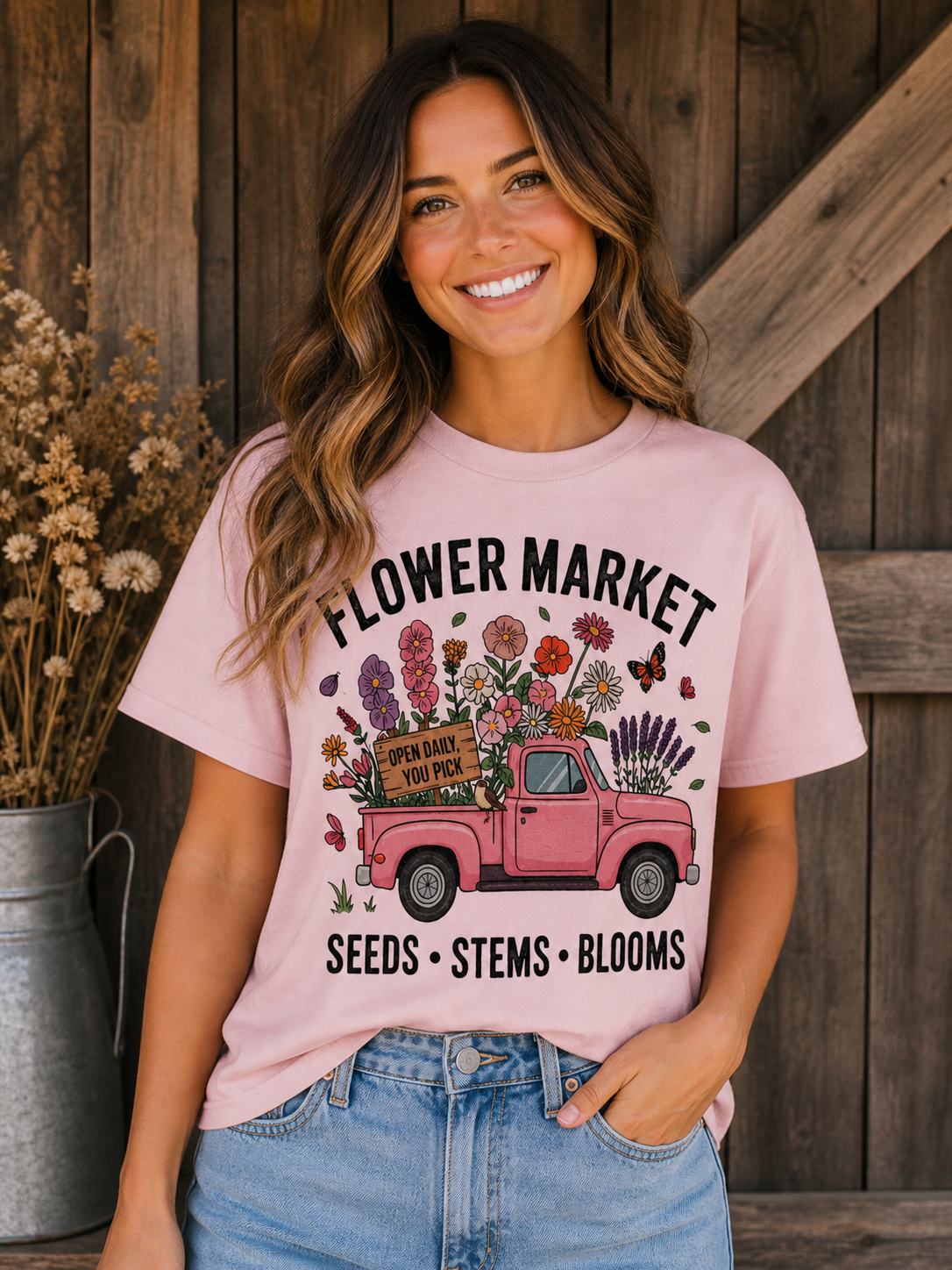 Flower market T-shirt