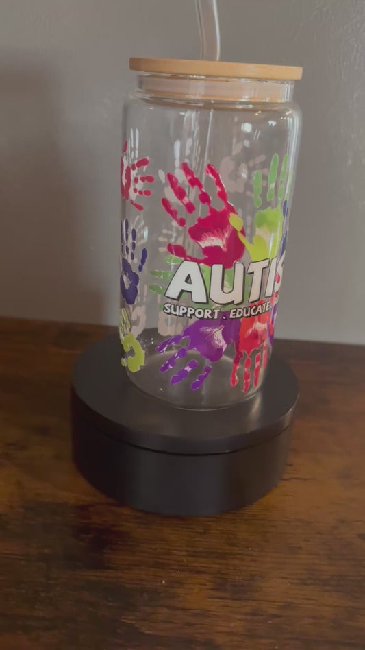 Autism Glass Cup