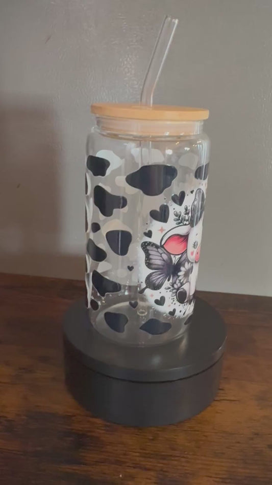 Cow Glass Cup