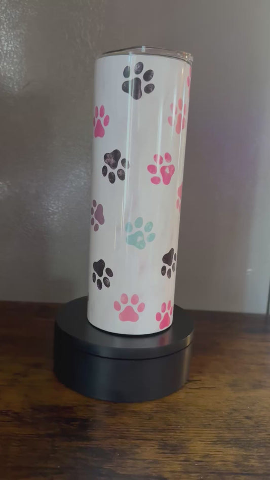 Paw Print Tumbler